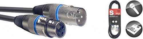 Stagg SMC3 BL Mikrofonkabel Blue Rings