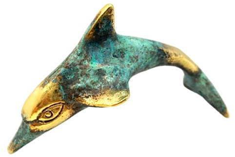 Antike griechische Bronze Museum Statue Replica von Dolphin (215)