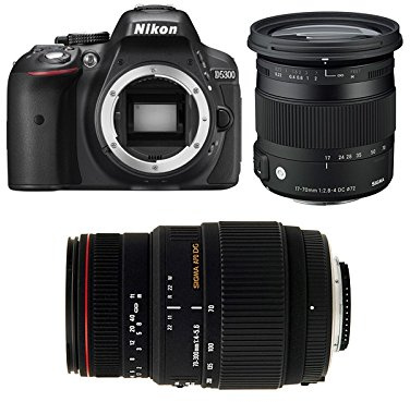 NIKON D5300 + SIGMA 17-70 Contemporary + SIGMA 70-300 DG APO MACRO