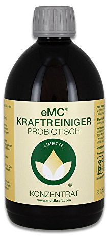 eMC Kraftreiniger – Probiotischer Profireiniger für starke Verschmutzungen, ideal für alle Oberflächen, fördert ein gesundes Raumklima, beseitigt Gerüche, sparsam & ergiebig, 0,5 Liter