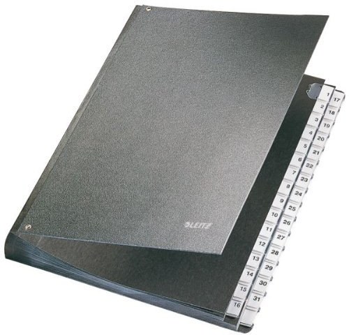 LEITZ Pultordner/5831-00-95, schwarz, 1-31, 270x345mm für A4