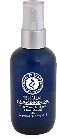 Sensual Aromatherapy Massage Oil/Body Oil with Ylang Ylang, Patchouli & Sandalwood Pure Essential Oils, Cold Pressed Oils and Vitamin E/Handmade/Natural/Vegan/Cruelty Free (100ml)