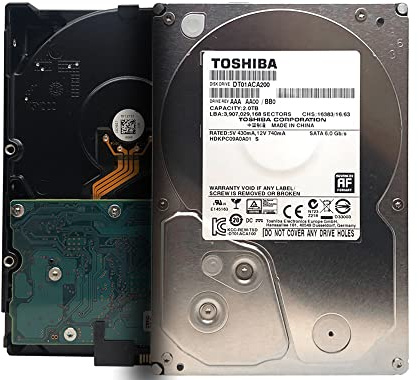 Toshiba DT01ACA200–2 to SATA 6 Go/s 7200 TR/Min 3,5 Disque Dur