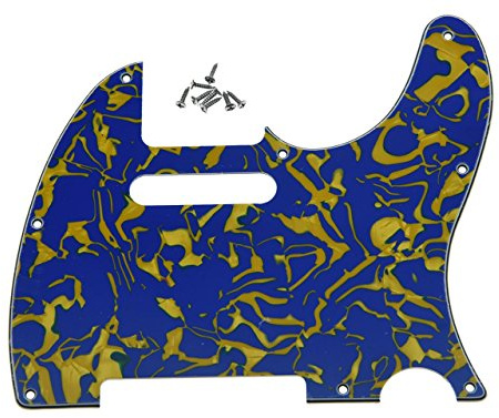 kaish blau Shell Tele Gitarre Pickguard Schlagbrett für Fender Telecaster