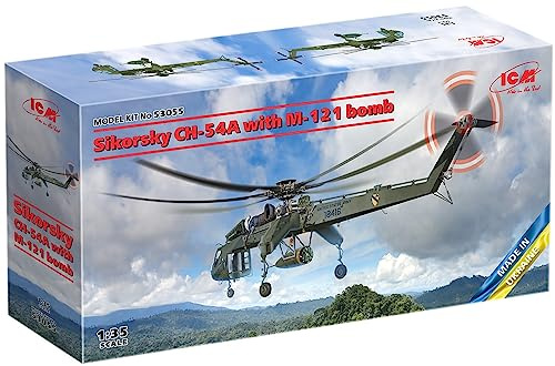 ICM 53055-1:35 Sikorsky CH-54A Tarhe with BLU-82/B Daisy Cutter Bomb - Neu