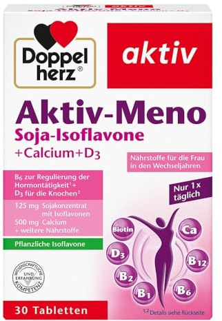 Doppelherz Aktiv-Meno – Nährstoffe für die Frau in den Wechseljahren – 30 Tabletten