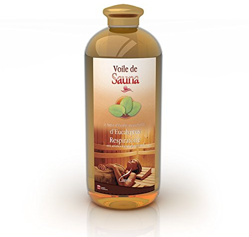 Camylle - Sauna Fragrance Eucalyptus - A base di oli essenziali puri e naturali per sauna - Respirazione con aromi freschi e penetranti - 1000ml