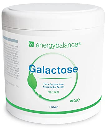 EnergyBalance reines D-Galactose Pulver – Zucker für’s Gehirn - Vegetarisch, Laktosefrei, Glutenfrei - Qualität aus der Schweiz - 250g