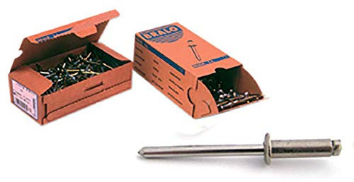 Bralo - Remache inoxidable a2 cabeza alomada diámetro 4x10mm