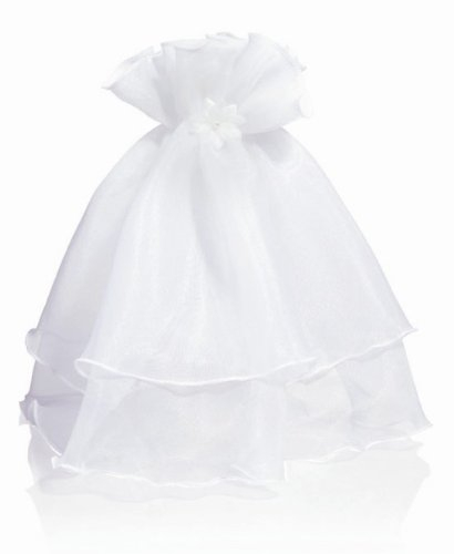 Röckchen aus Satin für Taufkerzen, Kommunionskerzen