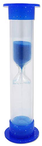 Reloj de Arena de 2 Minutos - Con Purpurina ~ Temporizador para Cepillar Dientes (Azul)