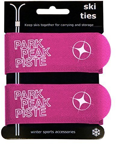 Manbi Pro Jumbo Coppia Di Velcro Cinghie Per Sci Atomic K2 Testa Cavetto Anti-ingombro Cinghia Per Bagagli - Rosa