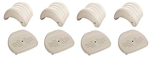 Intex Pure Spa Hot Tub Removable Headrest & Seat Accessories (4-Pack)