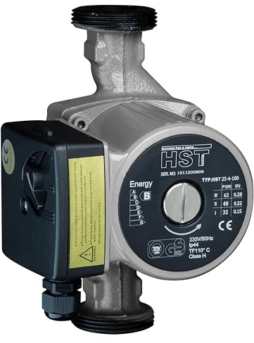 HST | Heizungspumpe | Umwälzpumpe | HST 25-40/180 mm | 4 Meter Förderhöhe