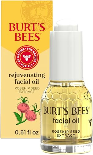 Burts Bees Complete Nourishment Facial Oil for Women 0.51 oz Oil 15 ml (Pack of 1),White