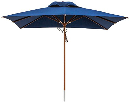 anndora® Sonnenschirm Gartenschirm Marktschirm 3x3 m eckig - mit Winddach Farbauswahl