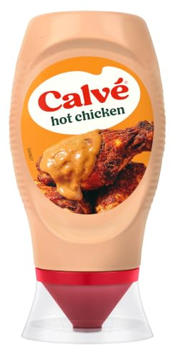 Calvé Salsa Hot Chicken, Top Down 250ml, piccante per ricette di pollo