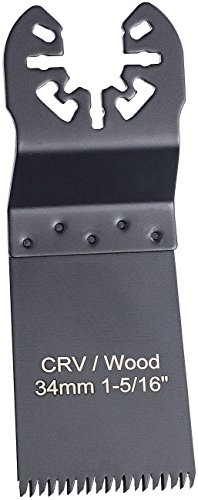 AGT Professional Sägeblatt für Multitool: Präzisions-Tauchsägeblatt für Multitools, 34 mm, CRV, Schnellspannung (Multifunktionswerkzeug)