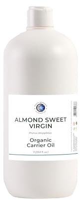 Mystic Moments | Bio-Süßmandel-Trägeröl | 1 Liter | Bio-Süßmandel-Öl für Hautpflege, Haarpflege, Massage und kosmetische Mischungen.