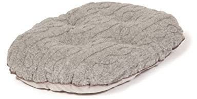 Danish Design Bobble Hundematratze, Zinngrau, maschinenwaschbar, Zopfmuster, gesteppt, 89,9 cm