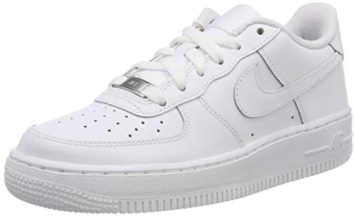 Nike Air Force 1 (Gs), Scarpe da Ginnastica Basse Unisex - Bambini e ragazzi, Bianco, 36.5 EU