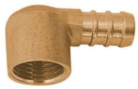 Raccordo portagomma a gomito F per gas 1/2 metano