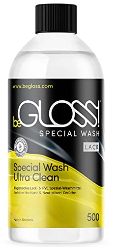 beGLOSS Special Wash Lack & PVC 500 ML Veganes - Waschmittel für Lackbekleidung Pflege Reiniger für Lack Kleidung