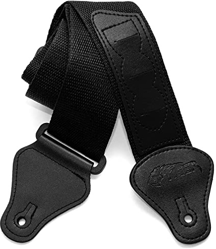 TIGER STP2-BK Nylon Guitar Strap Black