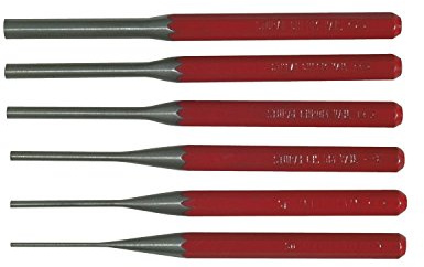 Stubai 116761 Splintentreibersatz ohne Ständer 6-Teilig, rot, Medium, 6 Stück