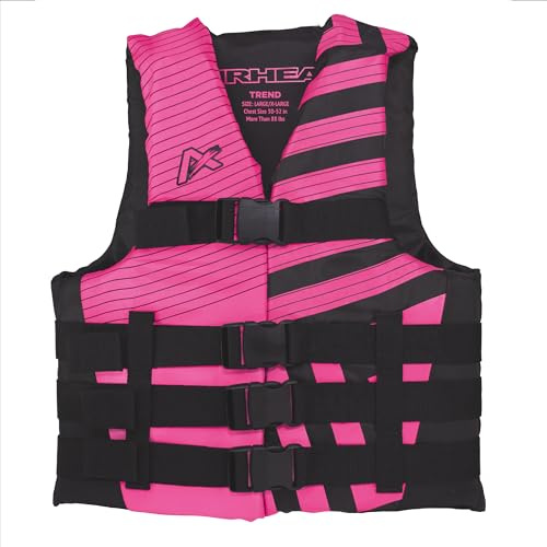 Airhead Women’s Trend Life Jacket, Coast Guard Approved, Large/X-Large, Pink