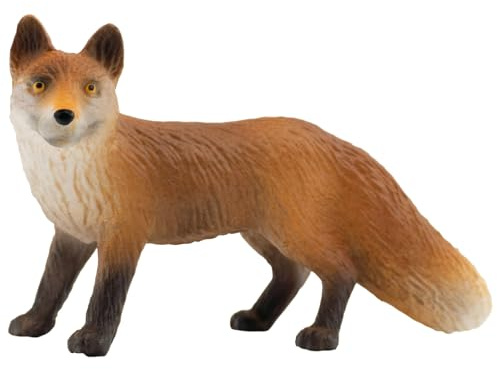 Bullyland 64445 - Spielfigur Fuchs, ca. 7,3 cm große Tierfigur, detailgetreu, PVC-frei, ideal als kleines Geschenk für Kinder ab 3 Jahren