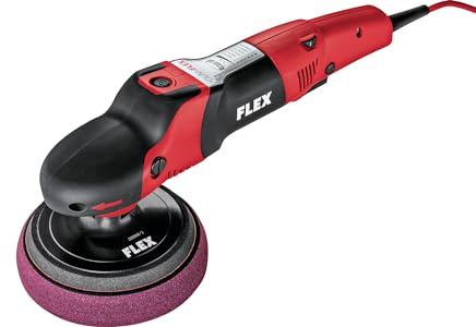 Flex Poliermaschine PE 14-2 150 P-Set (Polierer mit variabler Drehzahl, Drehmoment 380-2100 /min, Polierkörper 200 mm, Stützteller 150 mm, M 14, 1400 Watt, viel Zubehör) 376175