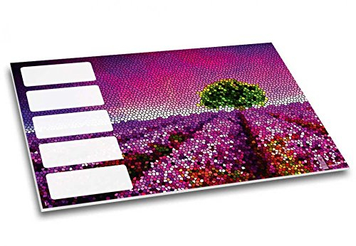 Lavendeltraum - Schreibtischunterlage Lavendel lila pink Schreibtisch Schreibunterlage Papier Papierunterlage DIN A2 40 Blatt