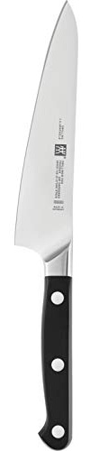 ZWILLING Pro Kochmesser Compact, Klingenlänge: 14 cm, Rostfreier Spezialstahl, Kunststoffgriff, Schwarz