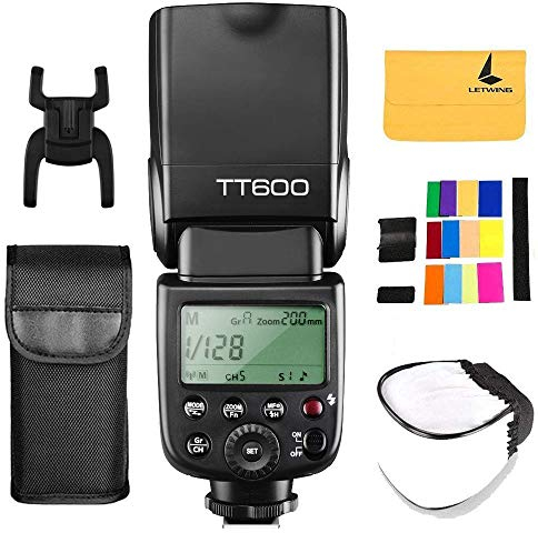 Godox TT600 2.4G Wireless Flash Speedlite Master/Slave Flash with Built-in Trigger System Compatible for Canon Nikon Pentax Olympus Fujifilm Panasonic (TT600)