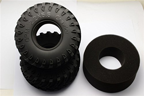 GPM 2.2'' Rubber Radial Tire with Foam Insert 45 Deg (2.2X5.5X2.3'') - 1Pr