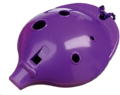 Plastic OCARINA, Purple 4-hole