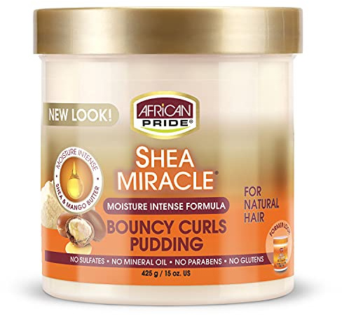 African Pride Shea Butter Miracle Creme für federnde Locken, 425 g