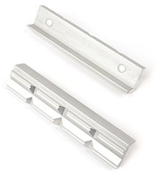 GSR Schraubstock-Schonbacken, 2-teilig, Schraubstock Backen 150mm, Alu/Prismen mit Magnet Spann-Backen, Schutzbacken für Maschinenschraubstock, Profi Werkstatt Zubehör