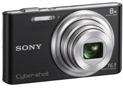 Sony DSC-W730 Digitalkamera (16,1 Megapixel, 8-Fach Opt. Zoom, 6,9 cm (2,7 Zoll) LCD-Display, 25mm Weitwinkelobjektiv) schwarz