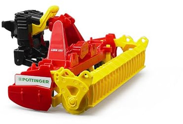 bruder 02346 - Erpice Rotante Pöttinger Lion 3002 | Accessori per trattori, per fattoria, agricoltura, scala 1:16