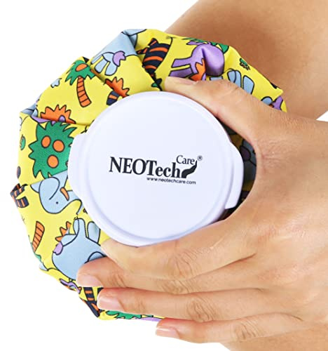 NEOtech Care - Sacca per ghiaccio - coperchio superiore a vite per cold pack - riutilizzabile e flessibile (Animali, 12cm) | Per lesioni, gonfiore, mal di testa, sollievo dal dolore, pronto soccorso, riutilizzabile, riempibile sacchetto impermeabile