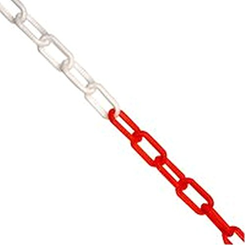 Rot/Weiß Kunststoffkette 8 mm 25 m Sicherheitssperren – Rot/Weiß, Kunststoffkette, 8 mm, 25 m, SVHC: kein SVHC