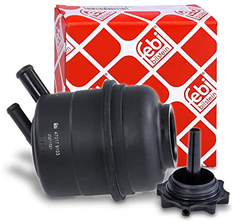 febi bilstein 47023 47017 Oliereservoir voor stuurbekrachtiging, 1 stuk, zwart
