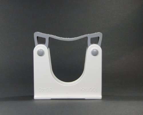 activera Toolflex Stielhalter Gerätehalter Gehhilfenhalter für Rohrdurchmesser 30-40mm Farbe Weiss