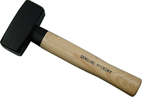 LSR TOOLS Handfäustel 1500g, mit Hickory-Stiel und Stielschutzhülse, 2501415