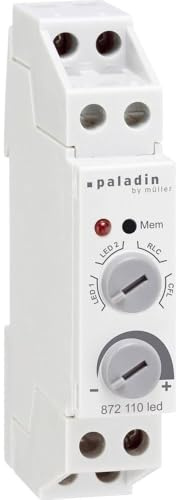 Müller 872110led 230V 50Hz, Universaldimmer für die Hutschiene, geeignet für dimmbare LED-, Glüh-, Grau