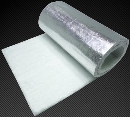 Schlauchland Hitzeschutzmatte 10mm Alu-Keramik 1,0m x 1,0m *** Turbo Auspuff Krümmer Isoliermatte Hitzeschutzfolie