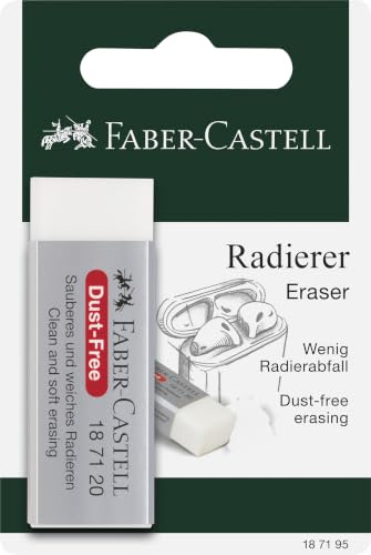 FABER-CASTELL 187195 - Radierer Dust-Free, für Blei- und Farbstifte, 1 Stück