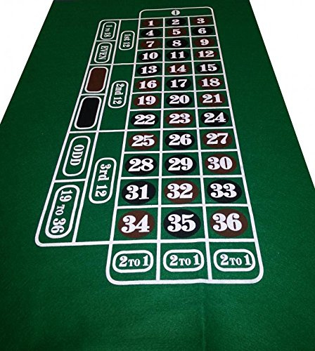 Tissu de casino roulette vert foncé – Disposition – Baize